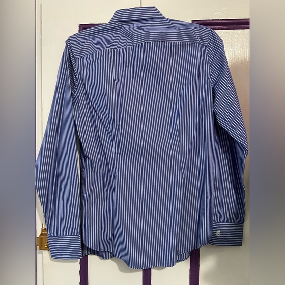 Chaps Blue Button Down Dress Shirt Size M - Picture 3 of 3